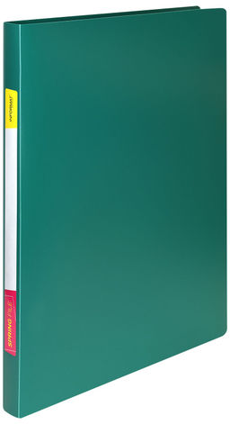 Папка-скоросшиватель INFORMAT А4, зеленая, пластик 500 мкм, внутренний карман