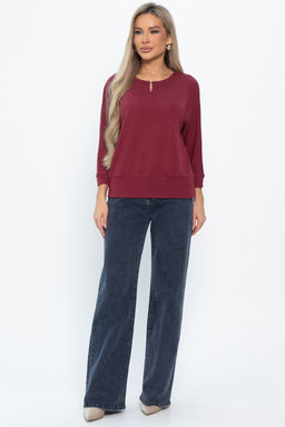 Джемпер трикотажный Претти (бордовый) Б14845-50М