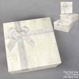 Коробка подарочная 3 штуки / 3403-1003 /уп 36/ - Галеонтрейд фото 5