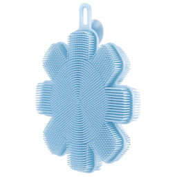 51849 GIPFEL Губка силиконовая CLEAN SERIES для мытья посуды, 12 см. Цвет: голубой  фото 3