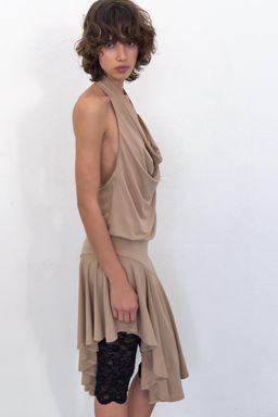 VESTIDO HALTER ESPALDA DESCUBIERTA / Arena - Zara фото 14