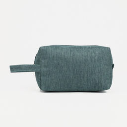 Косметичка дорожная на молнии, с ручкой, зелёная