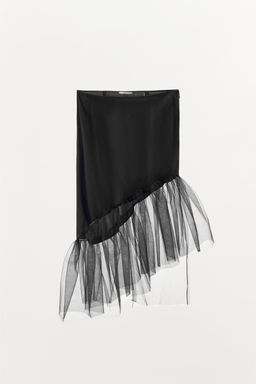 ASYMMETRIC TULLE SKIRT - Zara фото 6