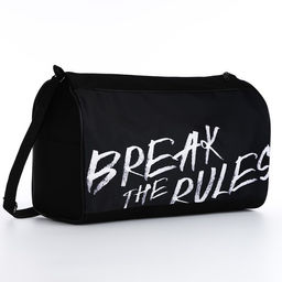 Сумка спорт Break the rules, 40*24*21, отд на молнии, черный - Nazamok фото 6