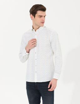 A__k Sar_ Slim Fit Uzun Kollu G_mlek