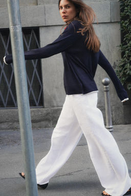 DOUBLE-EFFECT KNIT JUMPER - Zara фото 9