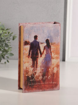 Шкатулка книга-сейф «Любовь» дерево, искусственная кожа, 21×13×5 см