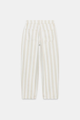 JEANS ZW COLLETION TAPERED TIRO MEDIO RAYAS / Crudo medio - Zara фото 6