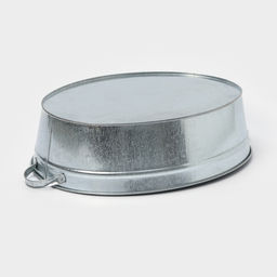 Таз для бани, овальный, с ручками, оцинкованная сталь, 23 л