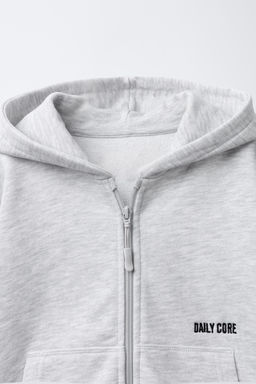EMBROIDERED SLOGAN HOODIE - Zara фото 3