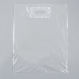 Цена за 50 шт. Пакет полиэтиленовый с вырубной ручкой, прозрачный 30-40 См, 60 мкм