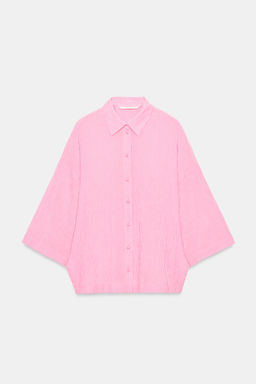 CAMISA MANGA CORTA ZW COLLECTION / Rosa - Zara фото 5