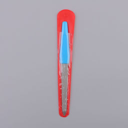 Цена за 8 шт. Пилка металлическая для ногтей, 15 см, в чехле, МИКС