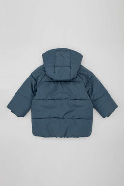 Водонепроницаемое пальто на флисовой подкладке для маленьких мальчиков - Defacto фото 5