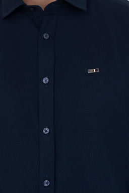 Мужская темно-синяя базовая рубашка с длинным рукавом - U.s. polo assn фото 14