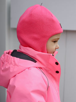Шапка-шлем демисезонная, розовый - Inzibe фото 3