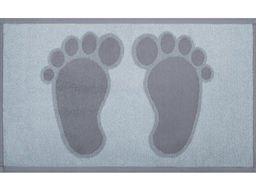 Полотенце махровое 6с104.411ж1 Коврик-ножки(серебряный1) 67х40см