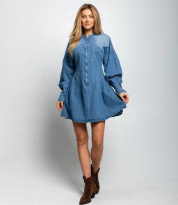 Джинсовое платье #КТ5063, синий