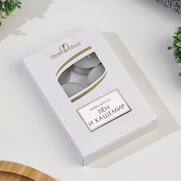 Цена за 2 шт. Набор свечей ароматических чайных «Лен и кашемир», 6 шт., 12 г