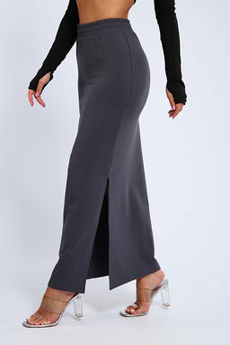 Юбка, футер (01056, черный макси) - Плиона фото 58