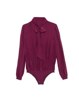 CONTE Блузка-боди из вискозы премиального качества "прикосновение шелка" LBD 1035 bordo