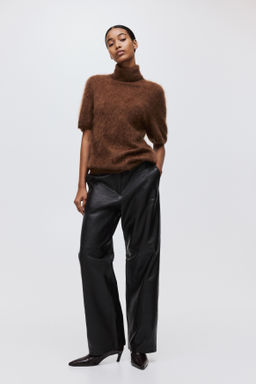Top de cuello alto en cachemira cepillada - H&m фото 3