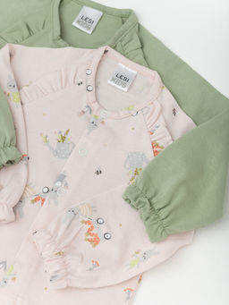 Кофта ясельная для девочки, бел/роз - Lesi kids фото 20