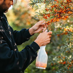 Марья (Maria) Комбайн (контейнер) плодосборник для облепихи, 32х8х8см, пластик/нерж., цвет белый, на картоне (Китай) - Домашняя мода фото 3