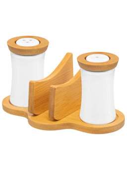 Набор для специй 2 пр. 18,3*11,5*9,5 см Айсберг с подставкой для салфеток на дерев. подставке - Elan gallery фото 3