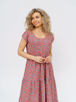 824 Платье "Коричневый"