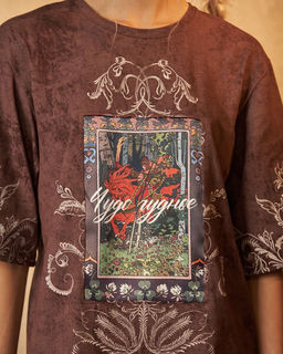 Футболка варёнка с шёлковой вставкой FRK002 - Sahar art lab фото 2