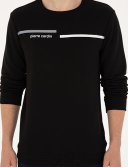 Siyah Regular Fit Sweatshirt - Pierre cardin фото 6
