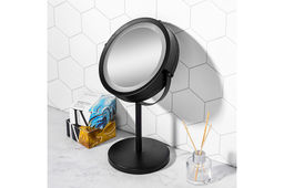 Зеркало двустороннее на подставке 21*13,5*33 см 5-кратный зум со светод.подсветкой,черное - Elan gallery фото 11