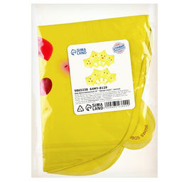 Цена за 5 шт. Воздушный шар фольгированный 10" «Звезда смайл», для палочки, МИКС