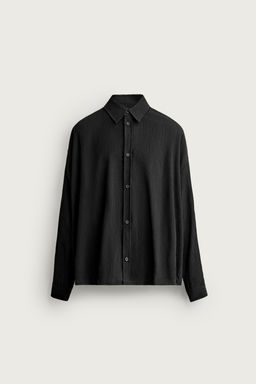 SOBRECAMISA RELAXED FIT RELIEVE / Negro - Zara фото 6