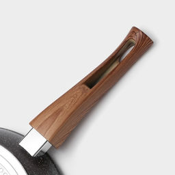 Сковорода Magistro Granit, d=26 см, съёмная ручка soft-touch, антипригарное покрытие, индукция, кованый алюминий, чёрная фото 5