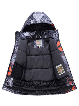 Горнолыжный костюм Valianly подростковый для мальчика темно-серого цвета 9229TC  фото 4