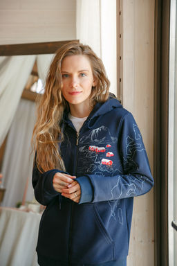 Толстовка на молнии женская Lofoten Landscape - Captain's mate фото 20