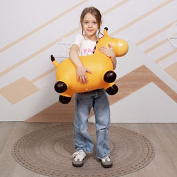 Попрыгун ZABIAKA ?Жирафик,? 58?26?50 см, жёлтый  фото 5