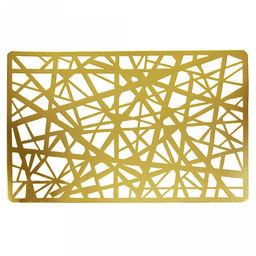 Салфетка декоративная Лучи 30х45см ПВХ, золото (Китай)