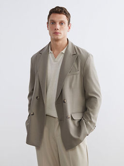 Standart Kal?p Erkek Blazer Ceket