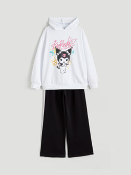 Kuromi Bask?l? K?z ?ocuk Sweatshirt ve E?ofman Alt?