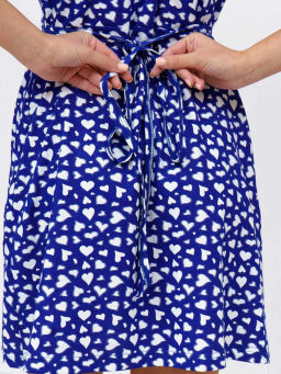 Халат женский, цвет синий