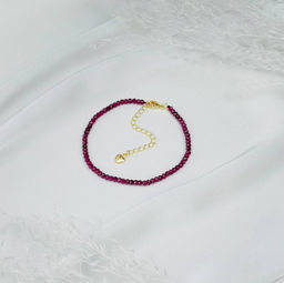 Браслет из Граната (Альмандин) 18 см + - Радуга самоцветов фото 2