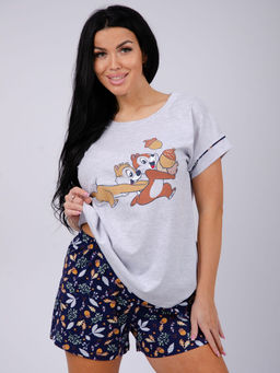 Пижама "Бурундучки" шорты, трикотаж