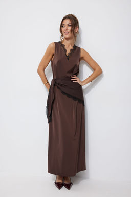 Платье LYUSHe 4249 коричневый  фото 4