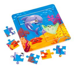 Пазл Морской мир, 14 см х 14 см - Лесная мастерская фото 10