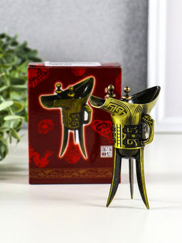 Фигурка-оберег металл «Тибетская чаша желаний», 3×8×10 см