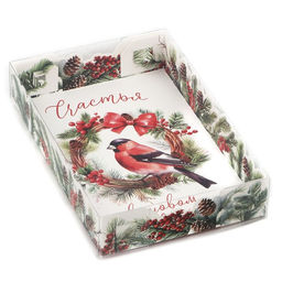 Цена за 5 шт. Коробка для макарун «Счастье в Новом Году!», 18×12×3.5 см