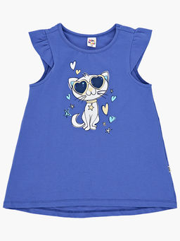 Футболка с принтом для девочки UD 1745 желтый - Mini maxi фото 11